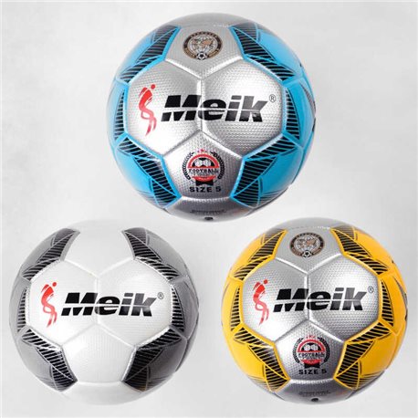 Мяч футбольный C 44575 (22) 3 вида, вес 420 грамм, материал PU, баллон резиновый, размер №5