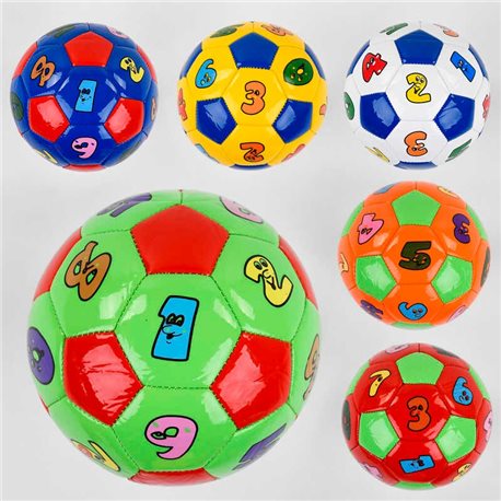 Мяч Футбольный C 44749 (180) РАЗМЕР №2, 5 видов, вес 100 грамм, материал PVC, баллон резиновый