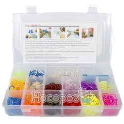 Набор резинок для плетения браслетов - 14 цветов
