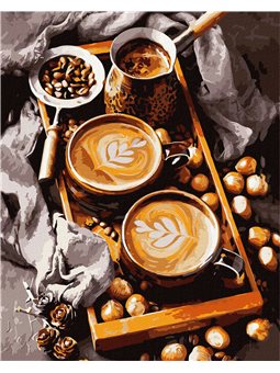 Картина по номерам - Кофейная романтика KHO5634 40х50 см