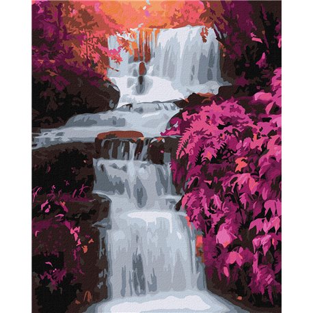 Картина по номерам - Тропический водопад KHO2862 40х50 см