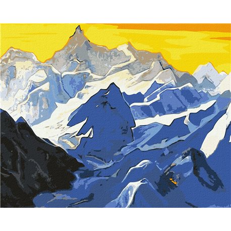 Картина по номерам - Гималайские горы ©Николай Рерих KHO2867 40х50 см