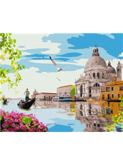 Картина по номерам - Яркая Венеция KHO3620 40х50 см