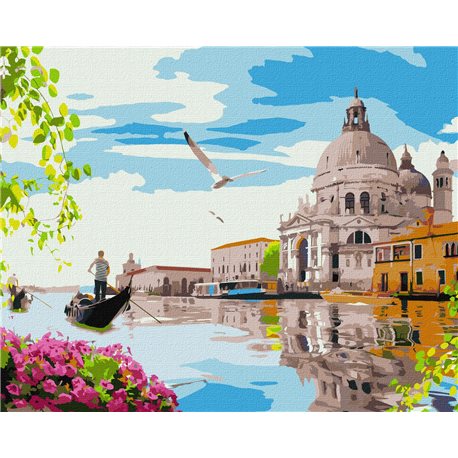Картина по номерам - Яркая Венеция KHO3620 40х50 см