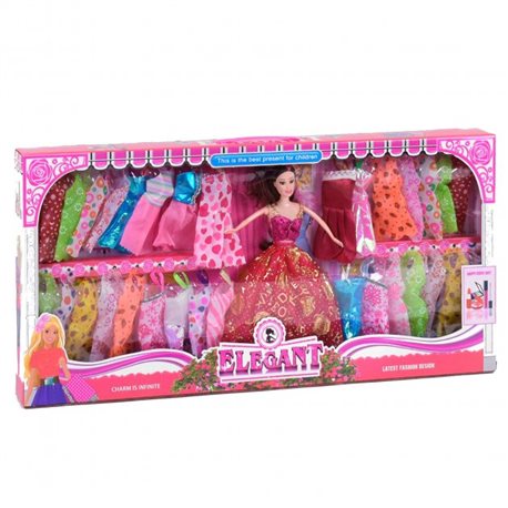 Кукла с аксессуарами 26 см Kimi гардероб Разноцветная 6980034431817