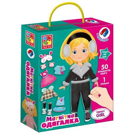 Магнитная игра-одевашка «Trendy girl» VT3702-23 Vladi Toys (4820234762798)