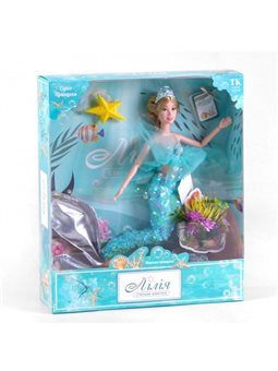 Кукла с аксессуарами 30 см Kimi Морская принцесса питомец Разноцветная 4660012503676