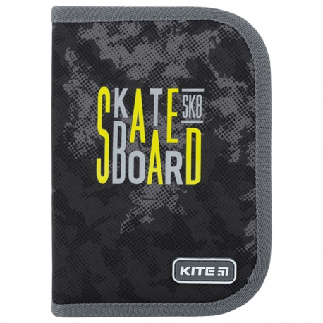 Пенал Kite 1 від., 2 відв., без наповнення K22-622-6 Skateboard
