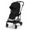 Коляска прогулочная Cybex Melio Carbon Moon Black (с бампером)