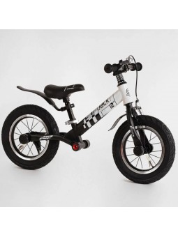Велобіг Corso "Skip Jack" 11057 (1) Чорно-білий, надувні колеса 12", сталева рама з амортизатором