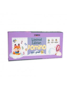 Настольная игра Strateg Domino Limited edition фиолетовая на украинском языке (30327)