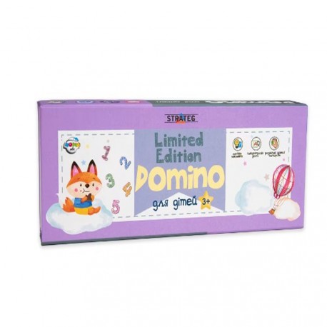 Настільна гра Strateg Domino Limited edition фіолетова української мовою (30327)