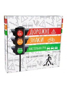 Настільна гра Strateg "Дорожні знаки" розвиваюча українською мовою (30245)