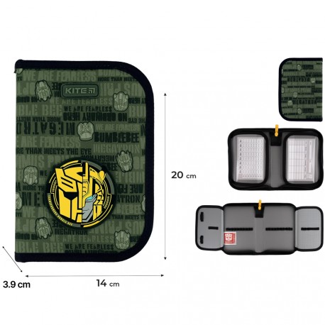 Пенал Kite 1 від., 2 відв., без наповнення TF24-622