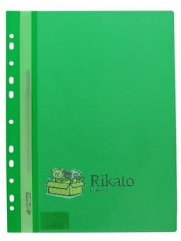 Скоросшиватель с прозрачным верхом А4 4Office 4-240 зеленый