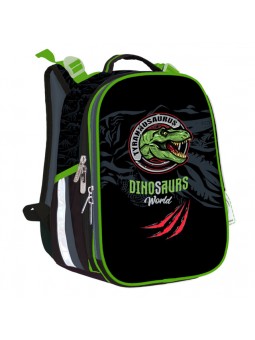 Ранець SchoolCase Mini 2 відділення, 35х27х16см, поліестер, "Dinosaurs World", 2408C