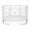 Ліжечко Smart Bed Round 72/100 біле,серця,без отворів 100001000004/1349003