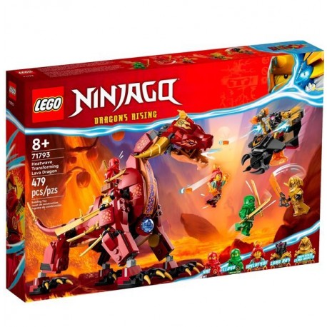 Конструктор LEGO Ninjago Вулканічний Дракон, що трансформує Хітвейва