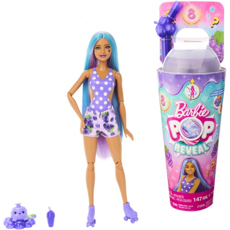 Лялька Barbie "Pop Reveal" серії "Соковиті фрукти" – виноградна содова