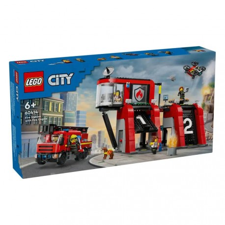 Конструктор LEGO City Пожежне депо з пожежною машиною