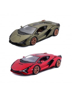 Автомодель - LAMBORGHINI SIÁN FKP 37 (асорті зелений металік, червоний металік, 1:24)