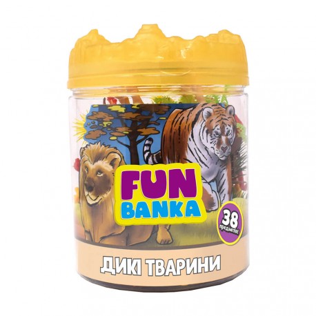 Ігровий набір FUN BANKA – ДИКІ ТВАРИНИ