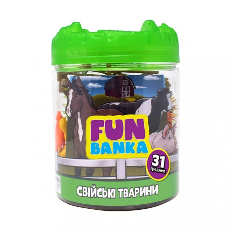 Ігровий набір FUN BANKA – СВІЙСЬКІ ТВАРИНИ