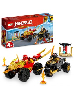 Конструктор LEGO Ninjago Кай та Рас: Битва на машині та мотоциклі