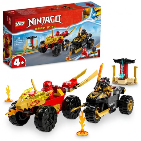 Конструктор LEGO Ninjago Кай та Рас: Битва на машині та мотоциклі