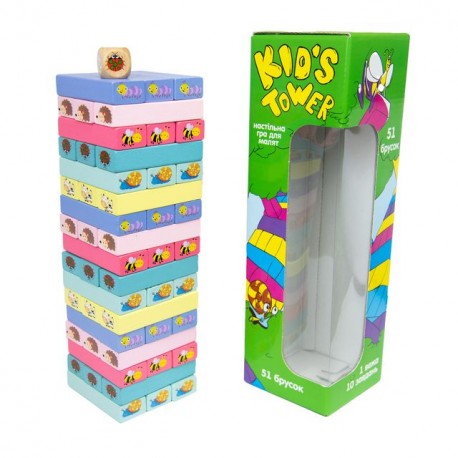 Розважальна гра 30863 (укр) "Kid's Tower", в кор-ці 28-8,2-8,2 см