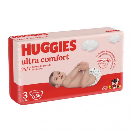 Huggies Ultra Comfort підгузники дитячі 3 (5-8кг) 56шт