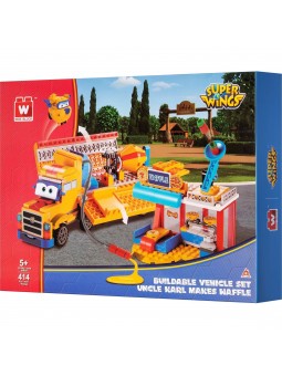 Конструктор Super Wings Small Blocks Buildable Vehicle Set вантажівка і магазин EU385008