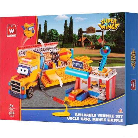 Конструктор Super Wings Small Blocks Buildable Vehicle Set вантажівка і магазин EU385008