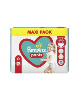 PAMPERS Детские одноразовые подгузники-трусики Pants Giant (15+ кг) Макси Упаковка 36 36шт