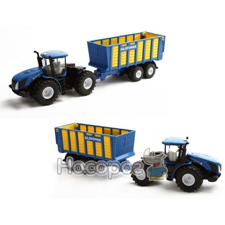 Трактор New Holland Siku T9.560 с прицепом