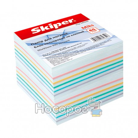 Блок бумаги для заметок не клееный SK-2411 "Микс" 