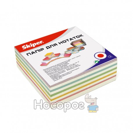 Блок бумаги для заметок клееный SKIPER Микс SK-2312 