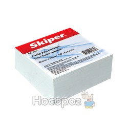 Блок бумаги для заметок белый клееный SKIPER SK-1312 