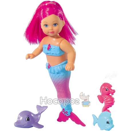 Лялька Еві "Русалонька", що рухає хвостиком, з підводними друзями, 3+