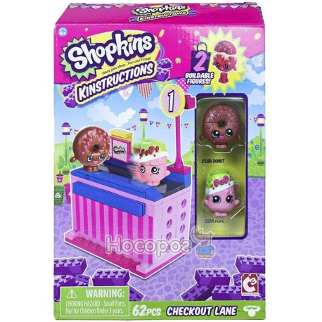 Конструктор SHOPKINS S1-1 - КАССА (2 шопкинсы, 62 детали) 37332