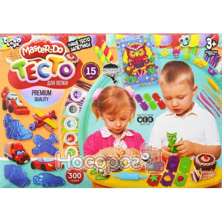Набор креативного творчества Danko Toys "Тесто для лепки" Master Do 15 цветов 20 г