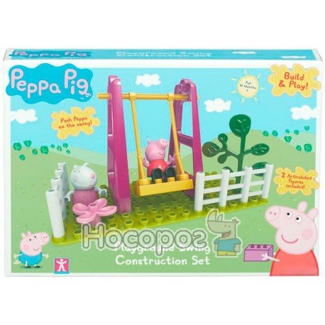 Конструктор Peppa - ІГРОВИЙ МАЙДАНЧИК ПЕППИ (2 фігурки, 11 деталей)