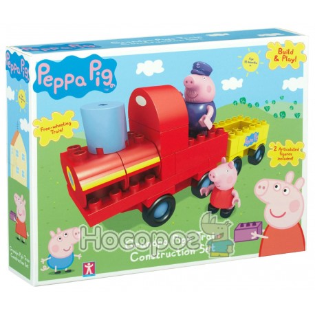 Конструктор Peppa - ПАРОВОЗИК ДІДУСЯ ПЕППИ (2 фігурки, 20 деталей)