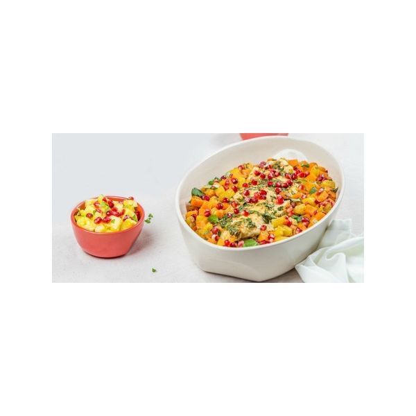 Форма с/к PYREX CURVES 28x18 см/ для запікання/овальн/керам/кремовий (CU28OR8) 6260799 136048 фото