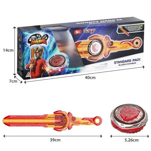 Дзиґа Infinity Nado VI Standard Pack Палаючий Бойовий Ведмідь (Blazing War Bear) EU654122 01242407 фото