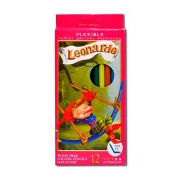 Олівці кольорові Leonardo/Flair 12 кол (6/12 шт) 113215 фото