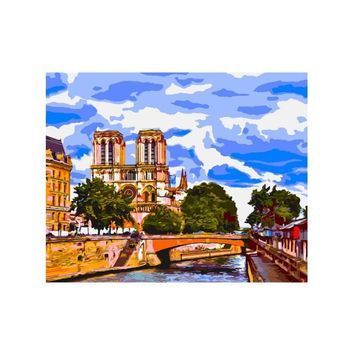 Картина за номерами SANTI "Вид на Сену", 40*50 см. 954183 01218931 фото