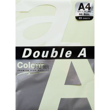 Папір ксероксний кольоровий Double A А4 зелений Р25 588007 фото