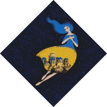 Набір з алмазною мозаїкою "Берегиня Володимирська @mosyakart" 40х40см АМО7238 01220886 фото