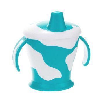 Кружка непроливайка Canpol Babies Little Cow 250 мл (31/404 бирюзовый) 572552 фото